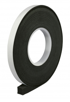 KP-Band 100plus 6/15 schwarz 12m/Rolle, vorkomprimiertes Dichtband für Fuge 4-9mm