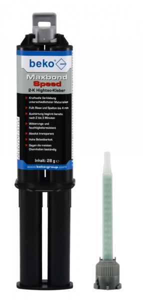 Maxbond Speed 2-K Hightec-Kleber 28 g, inkl. 3 Zwangsm., im Blisterkarton  DE/IT/FR/PL/EN