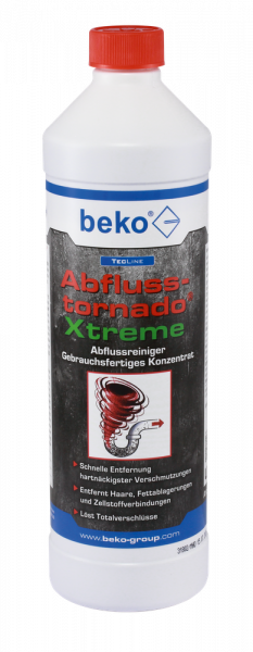 TecLine Abflusstornado Xtreme®, gebrauchsfertiges Konzentrat 1 l Flasche
