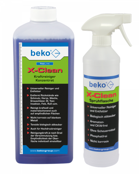 SET: 1 x X-Clean Kraftreiniger, 1 x Sprühflasche 500 ml leer