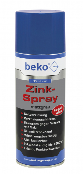 Zinkspray mattgrau 400 ml